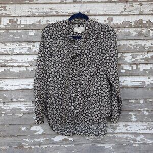 Trovata birds of paradis mary Todd bow blouse top size small